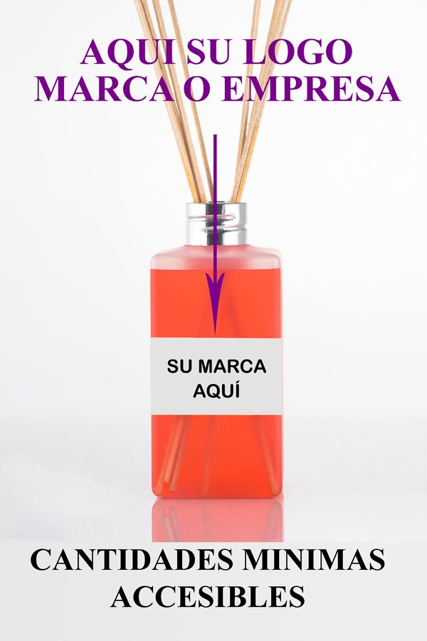 Difusor 200ml con Varillas Premium con su Marca Ambientalis