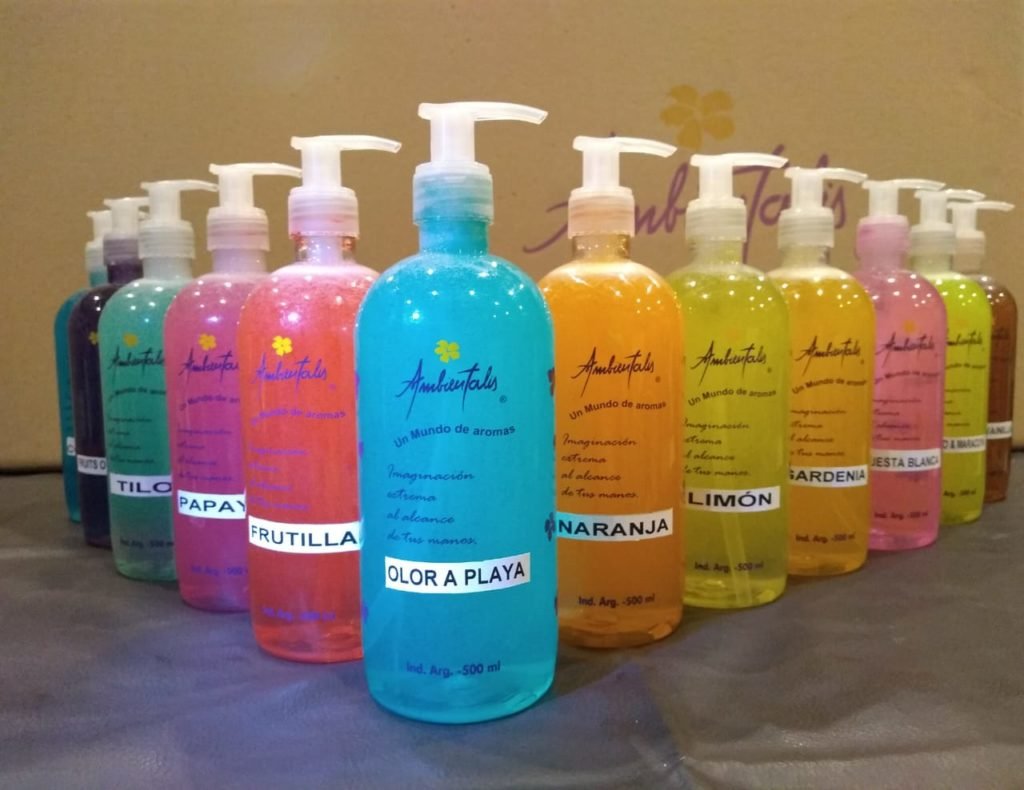 jabon liquido antibacterial varios aromas